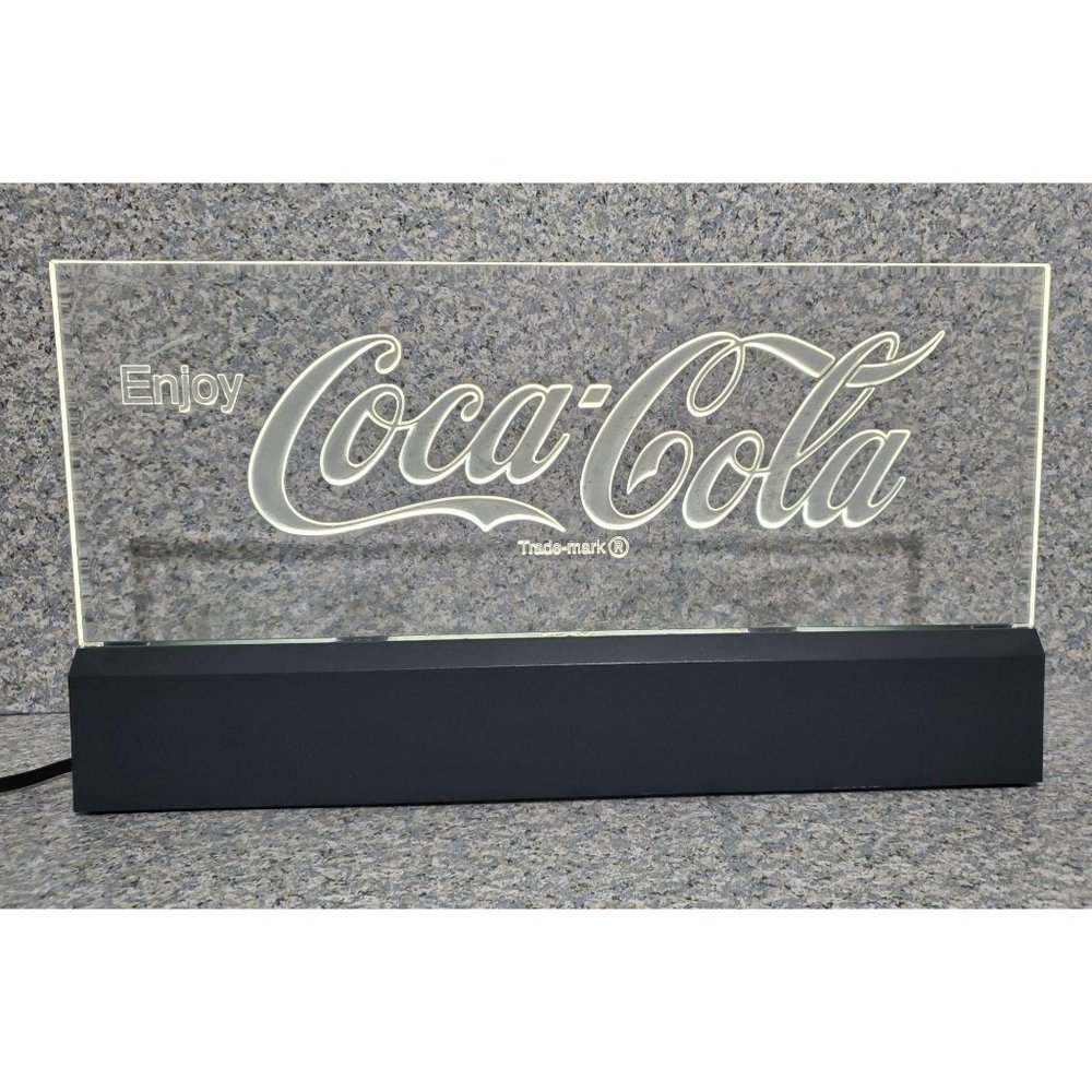 Vintage Acrylic Lucite Coca Cola Sign